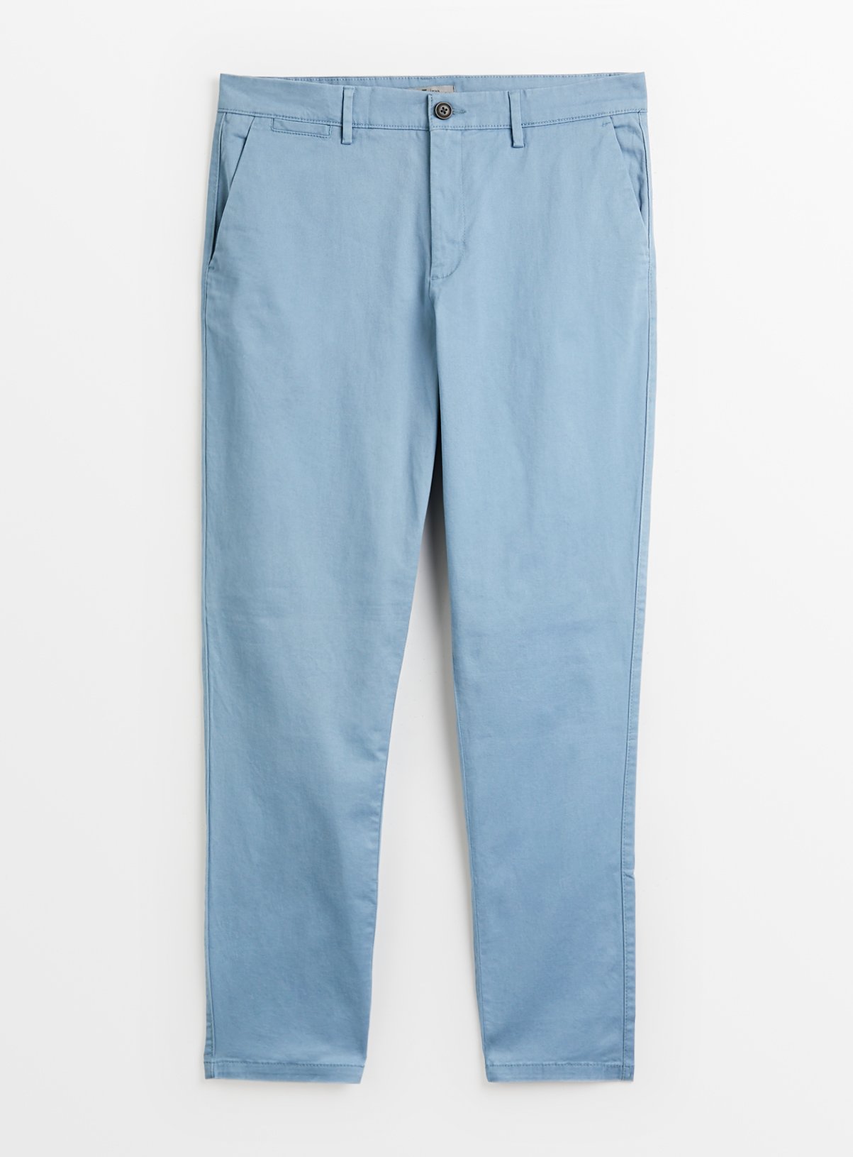 Light Blue Skinny Fit Chino Trousers  44L - Image 3 thumbnail